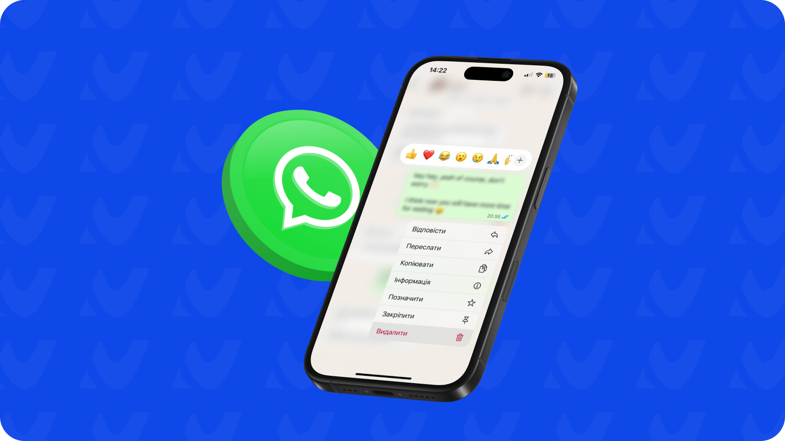 Як видалити окреме повідомлення у Ватсап (WhatsApp)