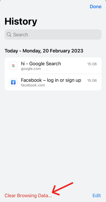 Очистити дані перегляду