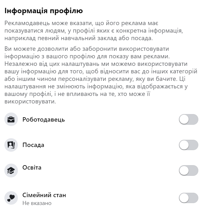 Як очистити дані рекламного профілю у Facebook та Instagram